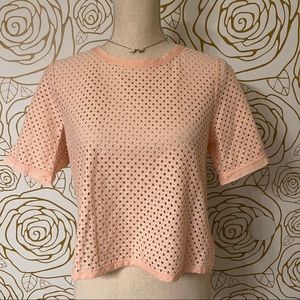 Banana republic perforated crop top